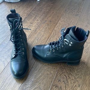 Coach and Four leather Moto boots